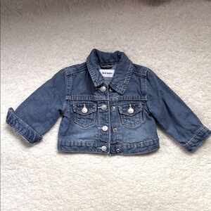 Old Navy 6-12 Month Blue Jean Jacket Classic Denim